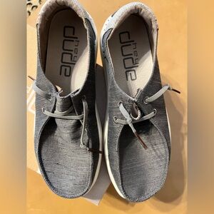 Hey Dude WOMENS GRANITE Grey SZ 8 Casual Lace-Up Slip-On Shoes Worn once